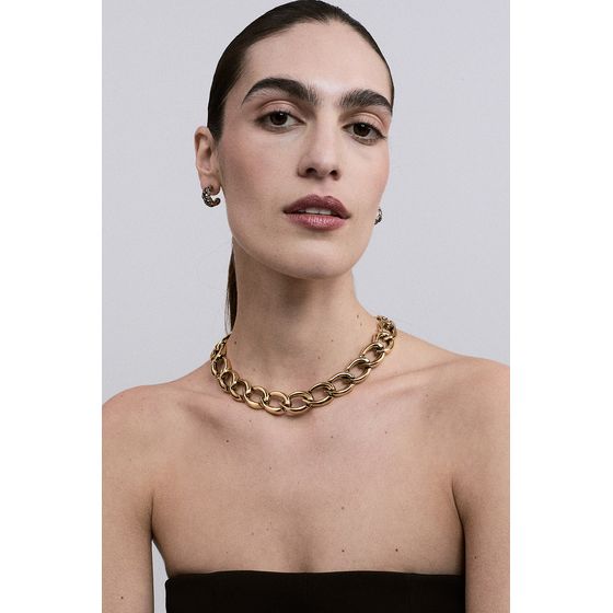 Colar Slim Reencontro Ouro Vintage